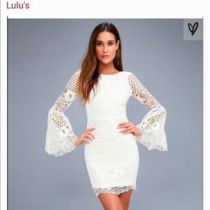 White Lace Lulus Dress